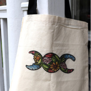 TOTE BAG SYMBOLE TRIPLE LUNE FLOTTE