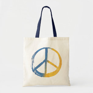 Tote Bag SYMBOLE ukrainien - PAIX Bleu Jaune Ukraine Guerre