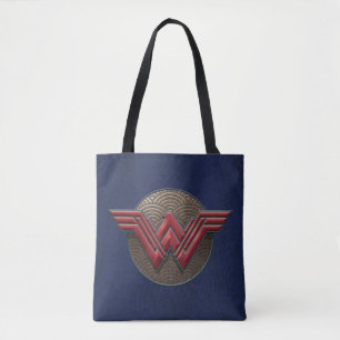 Tote Bag Symbole Wonder Woman sur les cercles concentrés