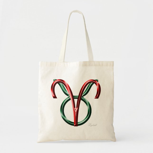 Tote Bag SYMBOLE Zodiaque Aries Taurus Cusp Astrologie (Devant)