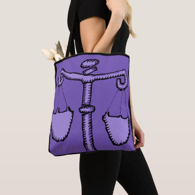 Tote Bag SYMBOLE Zodiaque Astrologie Librairie Anniversaire (De près)