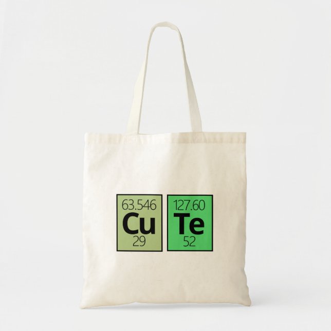 Tote Bag Symboles d'élément de tableau périodique mûr (Devant)