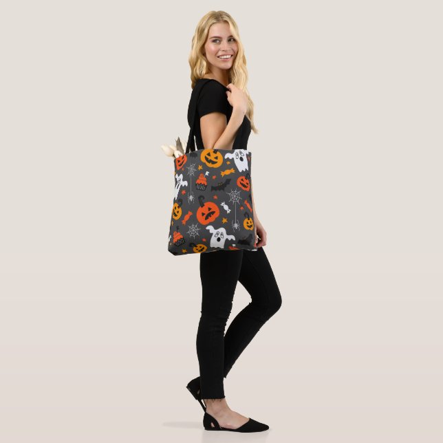 Tote Bag Symboles d'Halloween motif (Sur le modèle)
