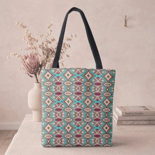 Tote Bag Symétrie diamant et ovale doux