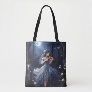 Tote Bag Symphonie au clair de lune - Violon Dreamy Jouer u