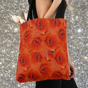 Tote Bag Symphonie du pavot rouge
