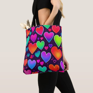 Tote Bag Symphonie Neon Heart