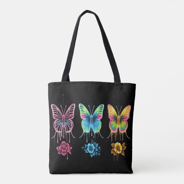 Tote Bag Symphonie Whimsical Butterfly : Couleurs vibrantes (Dos)
