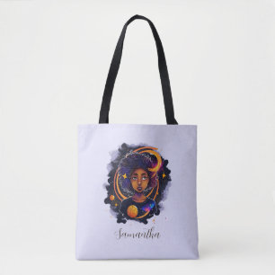 Tote Bag Système solaire Afro Femme