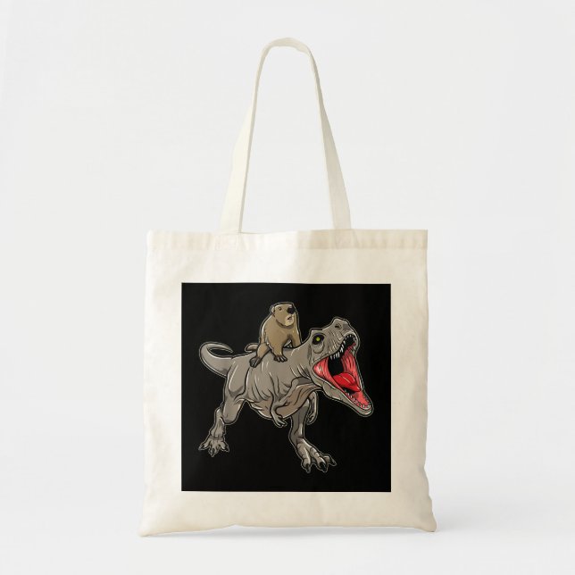 Tote Bag T-Rex Dinosaur - Jour C Du Chou De Terre (Devant)