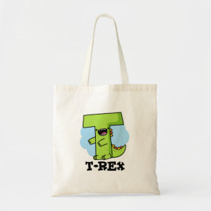 Tote Bag T-Rex Funny Alphabet Dinosaure Pun