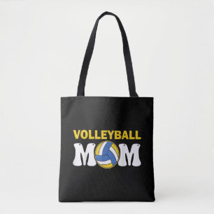 Tote Bag T-shirt de maman de volley-ball féminin jour de je
