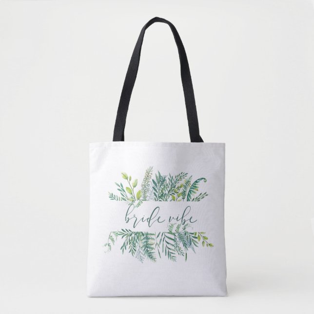 Tote Bag T-shirt de vibe de jeune mariée (Devant)