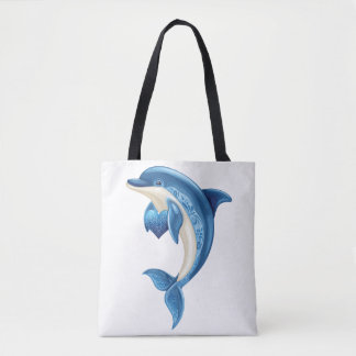 Tote Bag T-shirt enfant dauphin souriant
