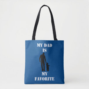 Tote Bag T-shirt tendance cadeau fête des pères émotionnel