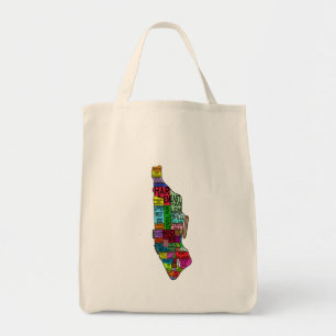 Tote Bag T-shirts de code à couleurs de Manhattan NYC,