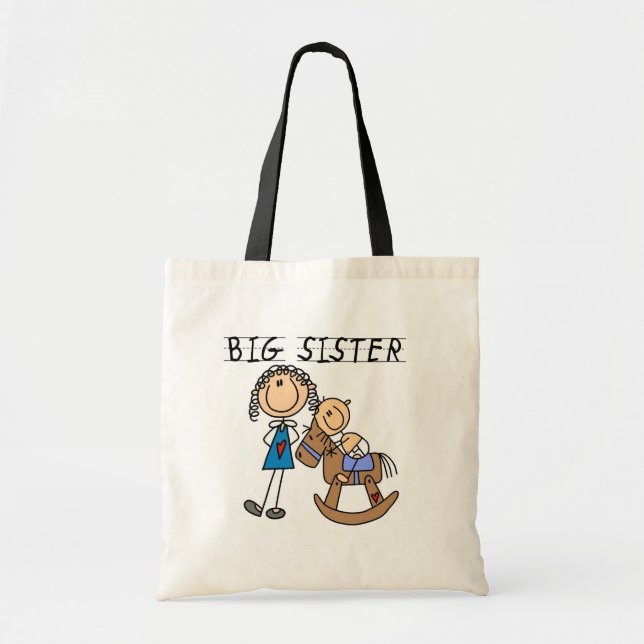 Tote Bag T-shirts et cadeaux Big Sister Rocking Horse (Devant)