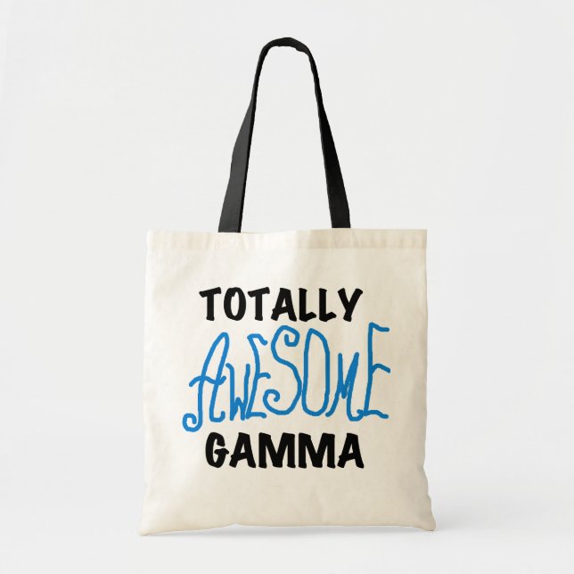 Tote Bag T-shirts et cadeaux bleus gamma totalement impress (Devant)
