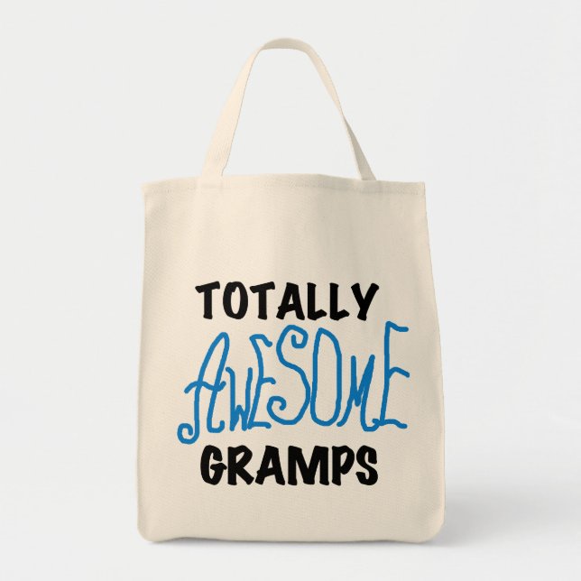 Tote Bag T-shirts et cadeaux Blue Totally Awesome Gramps (Devant)