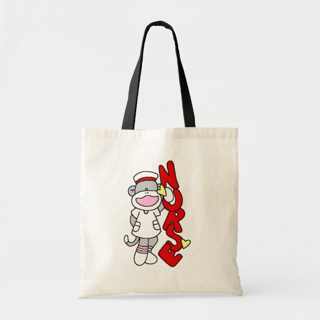 Tote Bag T-shirts et cadeaux de l'infirmière singe de choc (Devant)