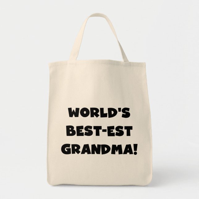 Tote Bag T-shirts et cadeaux de noir de grand-maman du (Devant)
