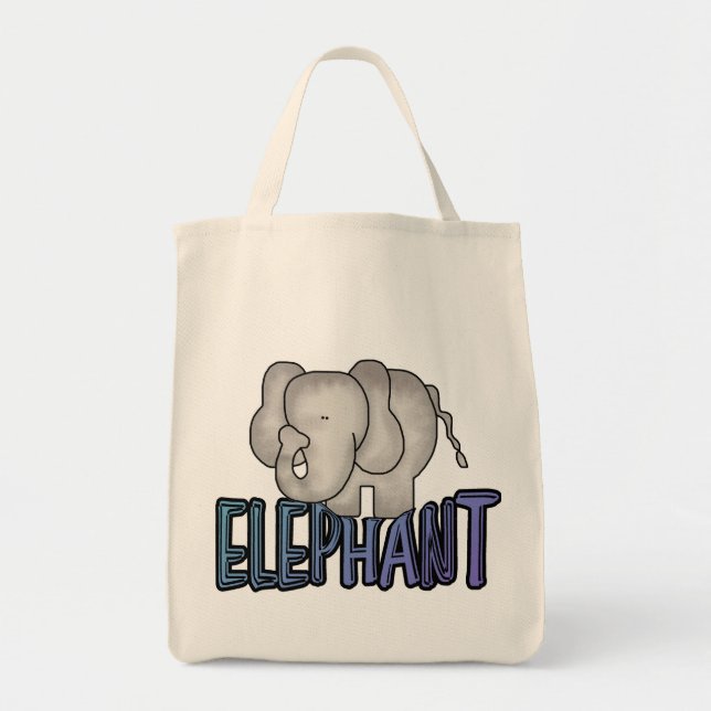 Tote Bag T-shirts et cadeaux d'éléphant (Devant)