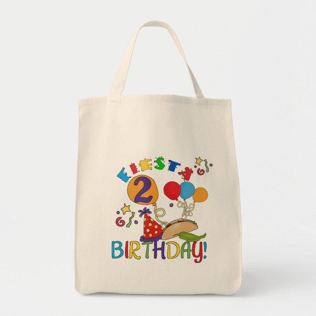 Tote Bag T-shirts et cadeaux Fiesta 2e anniversaire (Devant)
