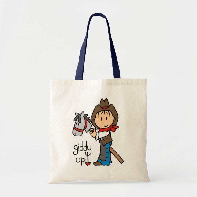 Tote Bag T-shirts et cadeaux hauts étourdis de cowboy (Devant)