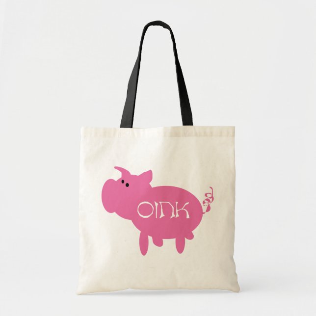 Tote Bag T-shirts et cadeaux krouik-krouik roses de porc (Devant)