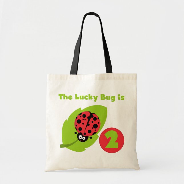 Tote Bag T-shirts et cadeaux Lucky Bug 2e anniversaire (Devant)