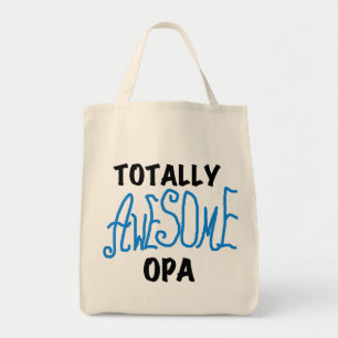 Tote Bag T-shirts et cadeaux Opa bleu absolument géniaux