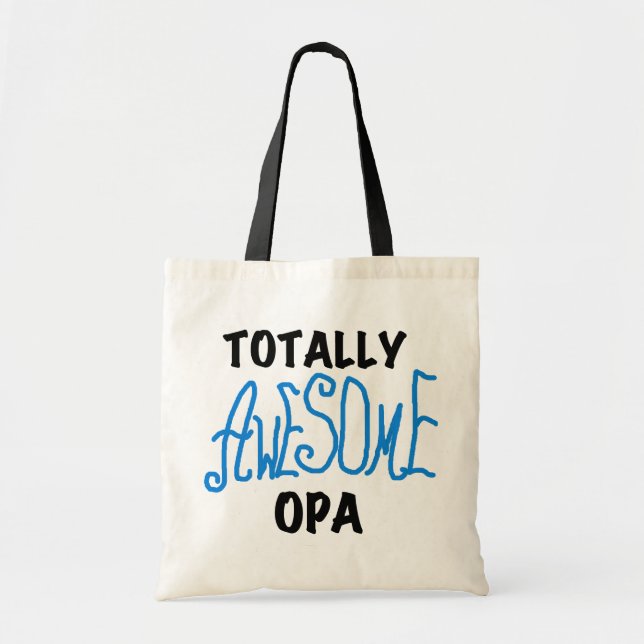 Tote Bag T-shirts et cadeaux Opa bleu absolument géniaux (Devant)