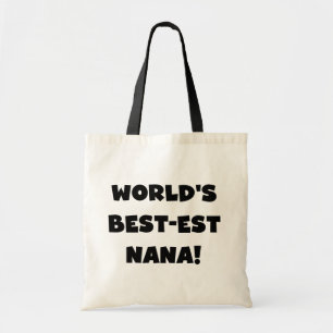Tote Bag T-shirts noir et blanc du Meilleur-est Nana du mon