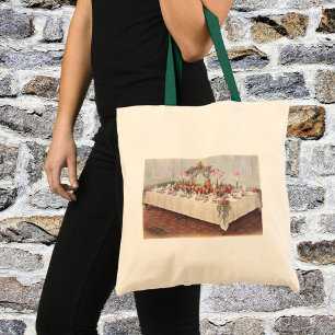 Tote Bag Table de banquet de mariage vintage