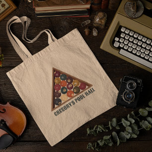 Tote Bag Table de billard vintage personnalisée Ballons de
