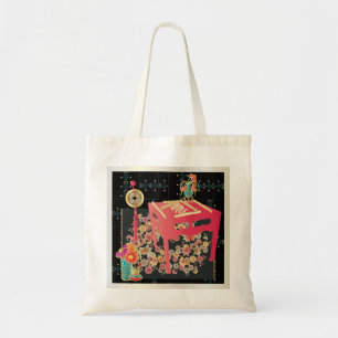 Tote Bag Table rouge Mah Jongg
