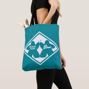 Tote Bag Tableau de jeu Duo Cadre blanc Fourre-tout