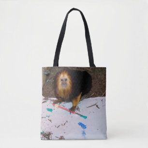 Tote Bag Tableau de Lion Tamarin à tête dorée