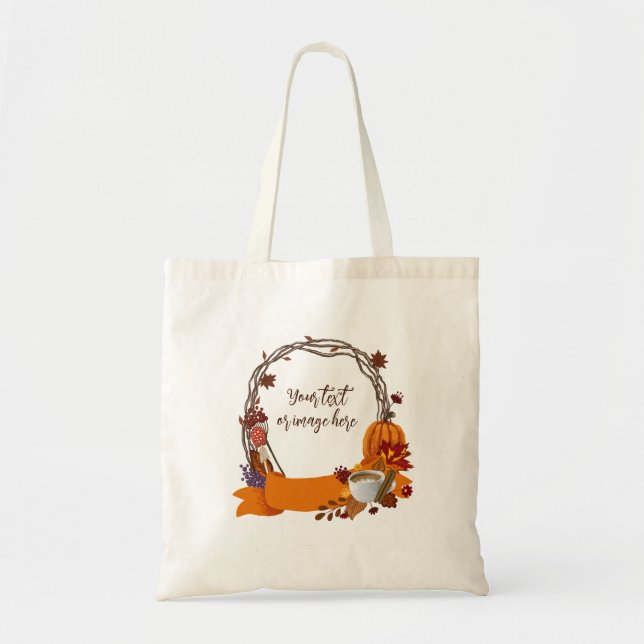 Tote Bag Tableau numérique des couronnes automnales (Devant)