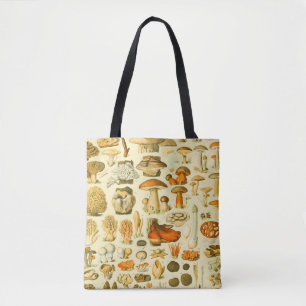 Tote Bag Tabouret de toilette Vintage de champignons Illust