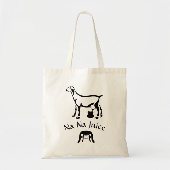 Tote Bag Tabouret noir et blanc de chèvre (Devant)