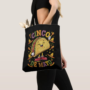 Tote Bag Taco Dansant Drôle Cinco De Mayo Fête Party