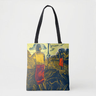 Tote Bag Tahitian Femmes et Chien, Gauguin