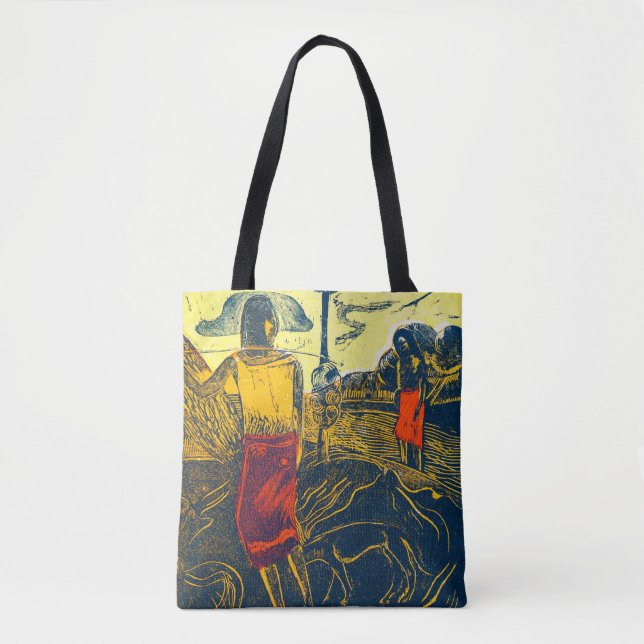 Tote Bag Tahitian Femmes et Chien, Gauguin (Devant)