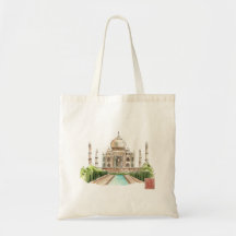Taj Mahal Aquarelle Art Imprimer Décor Indien Icon