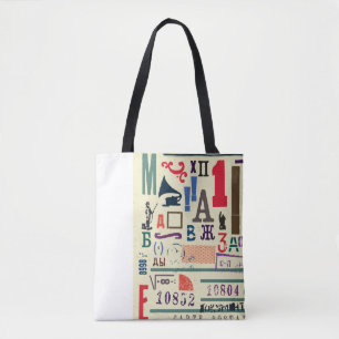 Tote Bag Tampon vintage : Décor de document
