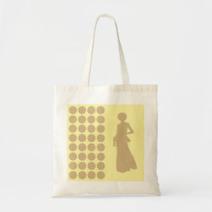 Tote Bag Tan Crème Neutre Points Mode Silhouette