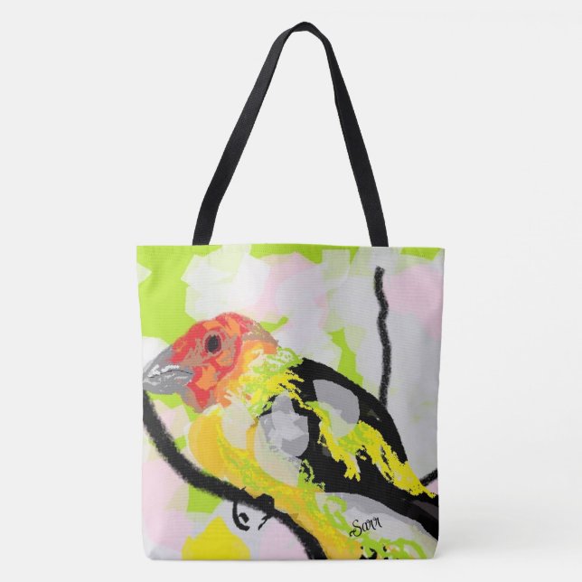 Tote Bag :  Tanagers Bird Of Oregon   (Front)