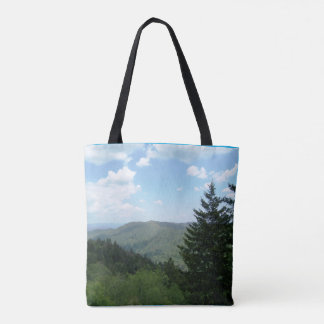 Tote Bag Tannenbaum Mountain Scene Christmas Tote Bagt