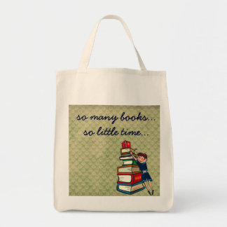 Tote Bag tant de livres, tellement peu de fille de temps